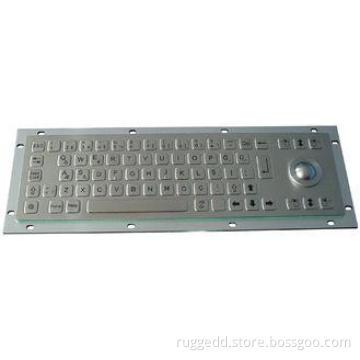 Flat keys stainless steel metal mechanical keyboard optical